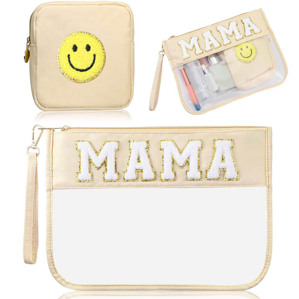 Letter Patch Pouch Sets