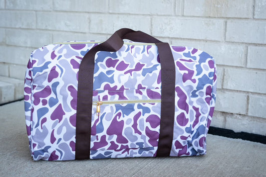 Camo duffle bag