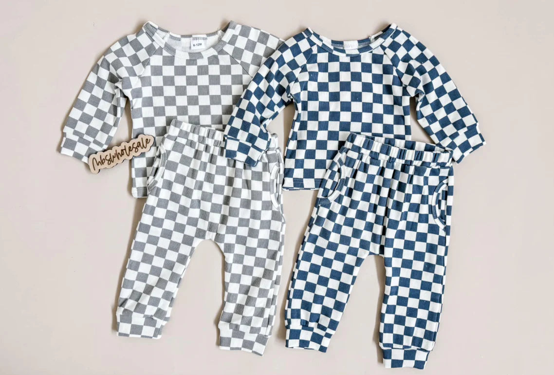 Ribbed Checkered Jammies